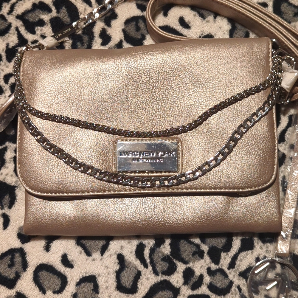 NWOT Marc New York - Andrews Marc Taupe Colored Chain Purse